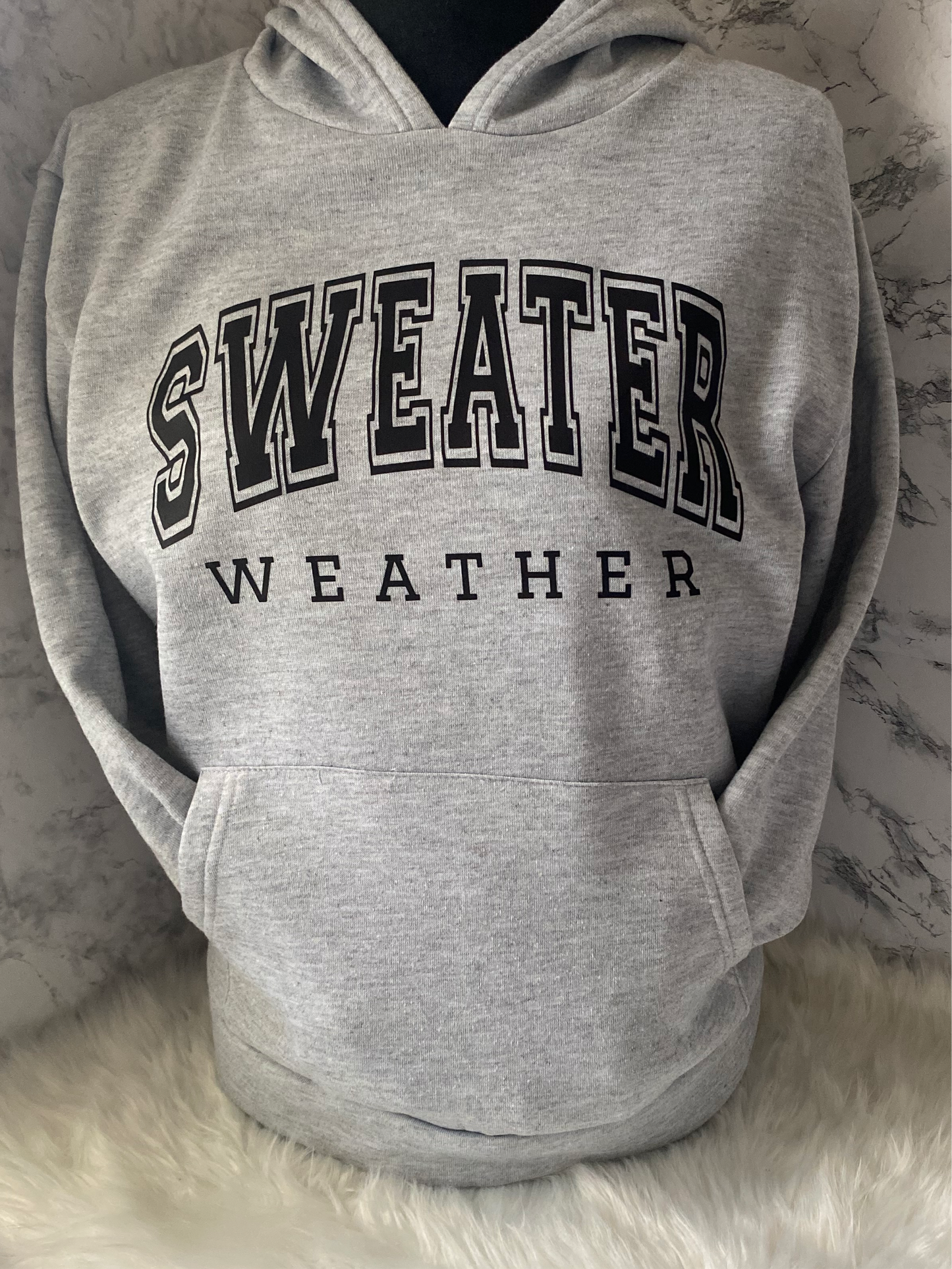 DTF transfer sheet of Sweater Weather,fit a cozy sweatshirt or hoodie